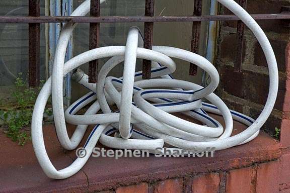 hose in window graphic
